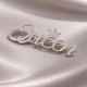 Handmade 925 Sterling Silver Queen Name Brooch Pin